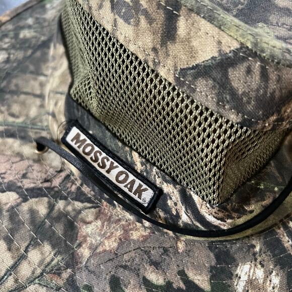 Mossy Oak Brand Camo Bucket Hat Outdoor Fishing Hiking Wide Brim  EUC - Picture 2 of 5